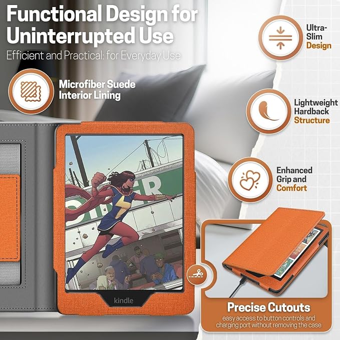 TNP Stand Case with Strap for Kindle Paperwhite 12th Gen 2024 / Kindle - Image 8