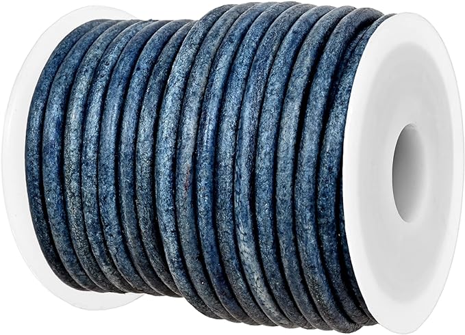 GENIQUE Real/Genuine Round Leather String Cord by GENIQUE
