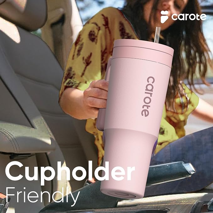 CAROTE 3-Pack Insulated Stainless Steel Water Bottles, Cup Holder Compatible - Image 6