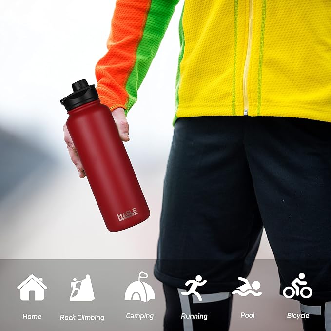 HASLE OUTFITTERS 40oz Stainless Steel Water Bottle, Vacuum Insulated Double - Image 6
