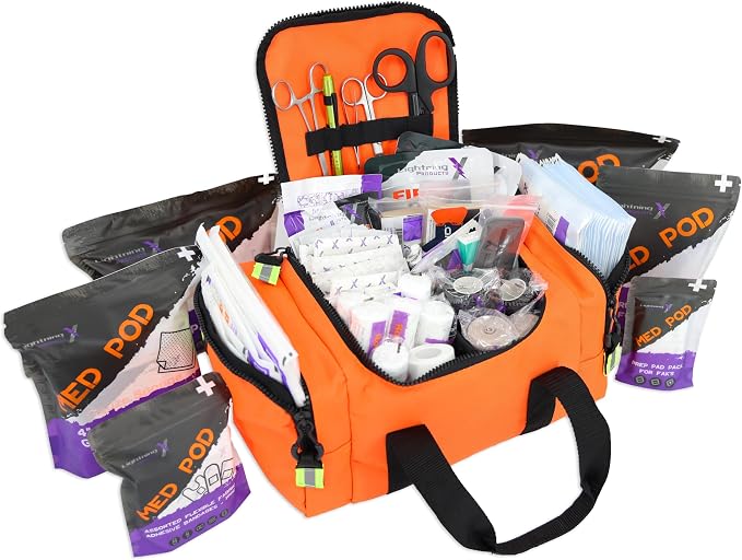 Lightning X Value Compact Medic First Responder EMS/EMT Stocked Trauma Bag by LightningXProducts