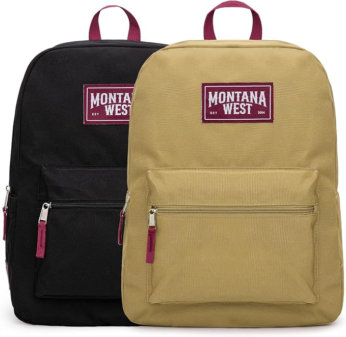Montana West Backpack for Women Men 2 PCS Lightweight College Bookbags Casual by THEOFFICIALMONTANAWEST