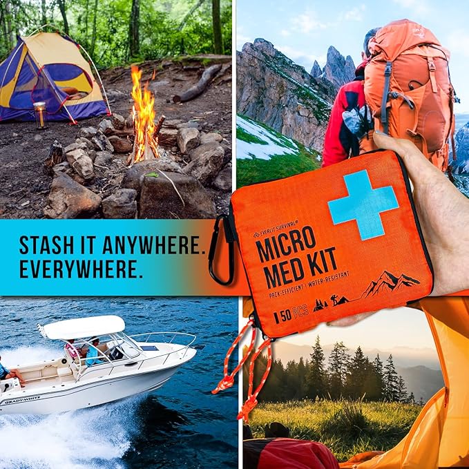 EVERLIT Mini First Aid Kit, Ultralight Compact Water-Resistant Hiker Medical Kit - Image 7
