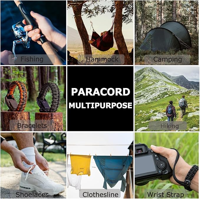 Paracord 240lb - Diameter 2mm Micro Utility Cord -3 Strand Parachute Spool Cord - Image 6