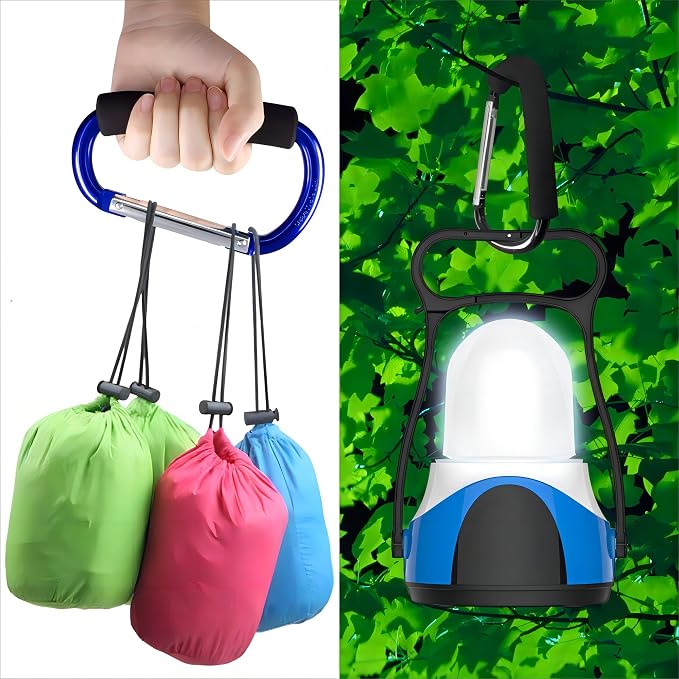 3PCS Stroller Hooks，5.2'' Large Carabiner Clip - Image 6