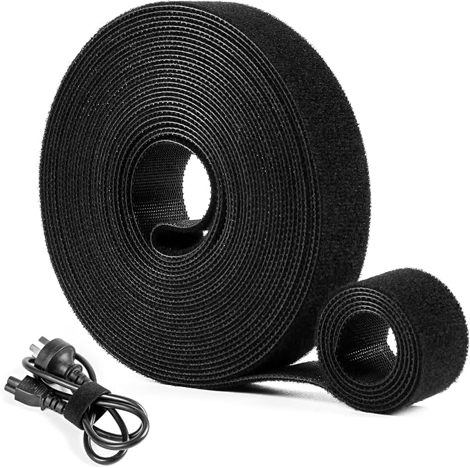OneLeaf Fastening Cable Management Roll, 20ft x 3/4inch Cut to Length Straps by OneLeaf