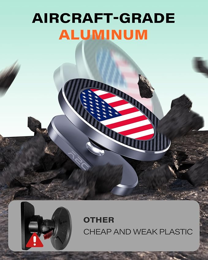 A2C Alloy Magnetic Golf Cart Phone Holder - Image 4