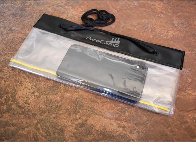 AceCamp Waterproof Map Case Holder, Watertight Map Carrier, Transparent Dry Bag - Image 2