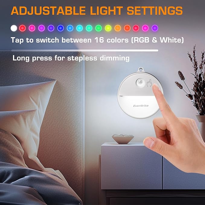 EverBrite LED Motion Sensor Night Light, Dimmable Night Lights - Image 2