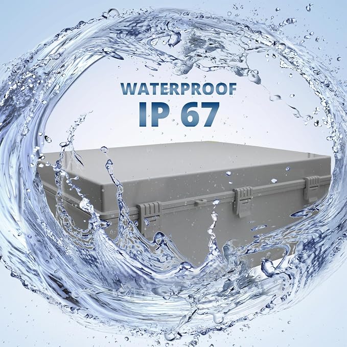 MAKERELE Large Junction Box Waterproof Plastic IP67 Vented Outdoor Enclosure - Image 3