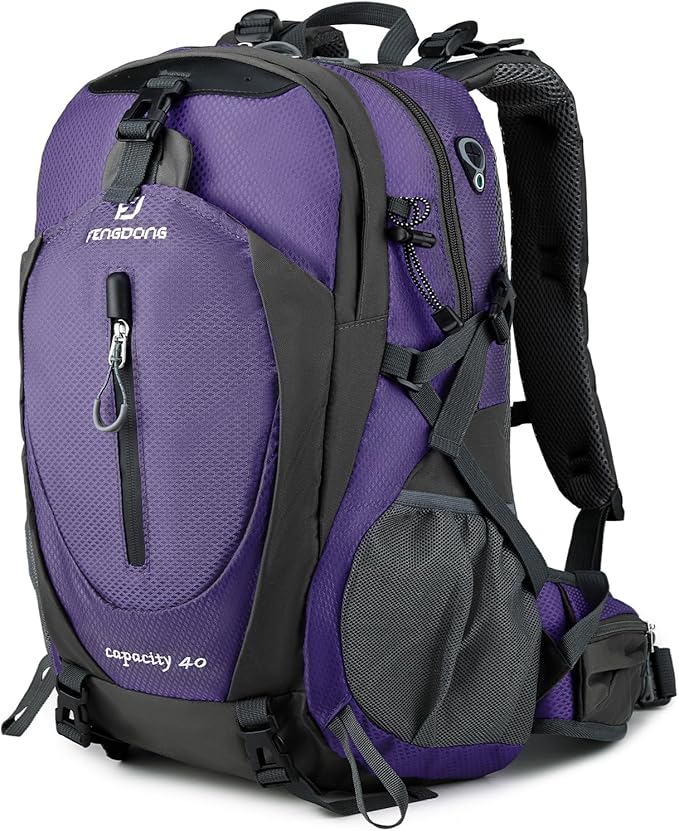 FENGDONG 40L Waterproof Lightweight Hiking, Travel Backpack by FENGDONG