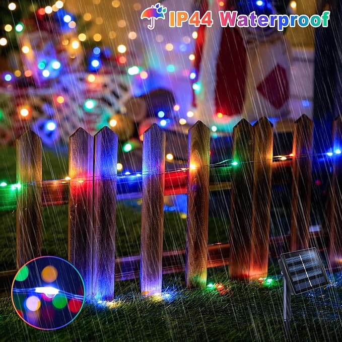 JMEXSUSS 2 Pack Solar Christmas Lights Outdoor Waterproof, Each 33FT 100 LED - Image 6