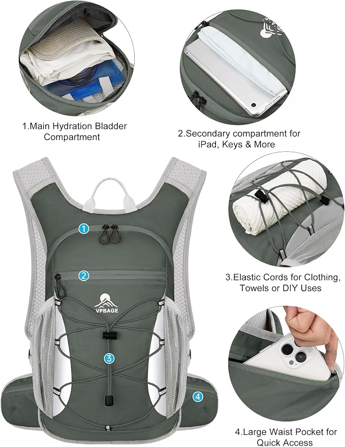 Hydration Backpack with 2L Water Bladder - Image 3