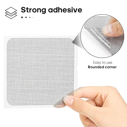 Secopad 28 Sheets Window Screen Patches Repair Kit, Strong Adhesive Fiberglass - Image 5
