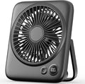 Otlonpe Portable Desk Fan 6.5 Inch, 4000mAh Rechargeable Battery Operated & USB by OTLONPE