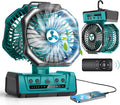 Dual Head Portable Rechargeable Fan 20000mAh Battery Powered Fan Camping by OnlyNewforYourLife