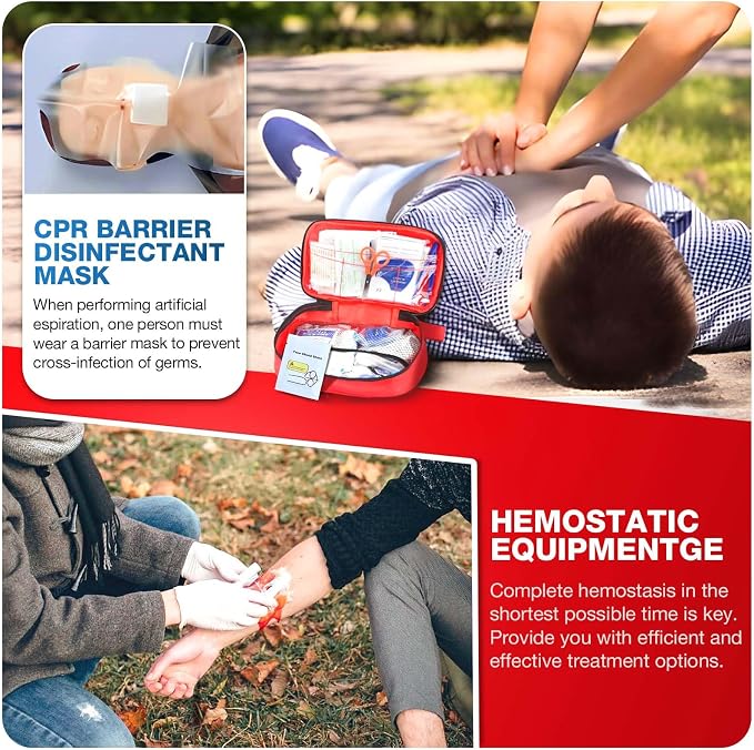 First Aid Kit 194 Piece Emergency Kits - Image 6