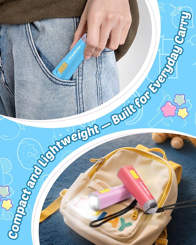 EverBrite 4-Pack Mini LED Plastic Flashlights, Small Flashlight - Image 7