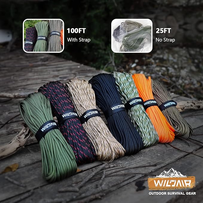 WILDAIR Paracord Survival Paracord Parachute Fire Cord Survival Ropes 4-in-1 - Image 6