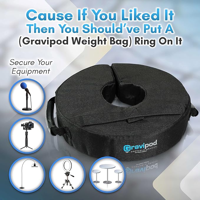 Gravipod 14" Mini Versatile Weight Bag, Easy One-Step Split-Ring Setup - Image 5
