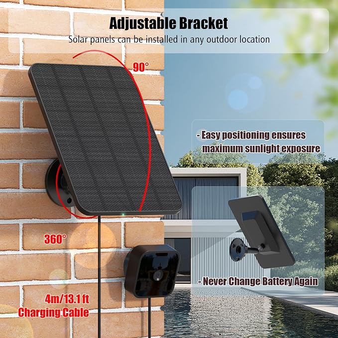 Rhorawill 4 Pack Solar Panel for Blink Outdoor 2K+/4/Outdoor XT3 and XT2/XT - Image 4