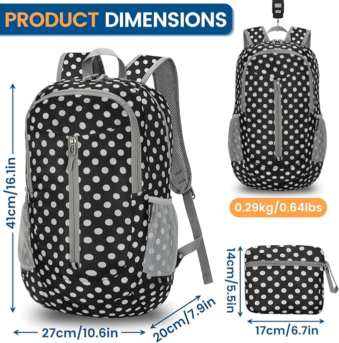 ZOMAKE Ultra Lightweight Packable Backpack 25L - Image 2