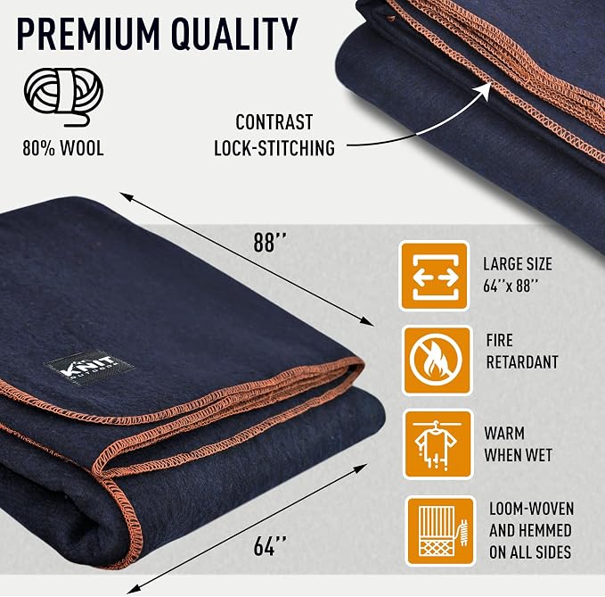 Large Military Wool Blanket - Image 6