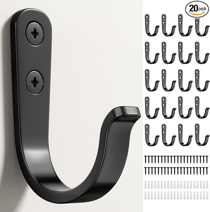 20Pcs Wall Hooks for Bathroom, and Garage by jockcaras