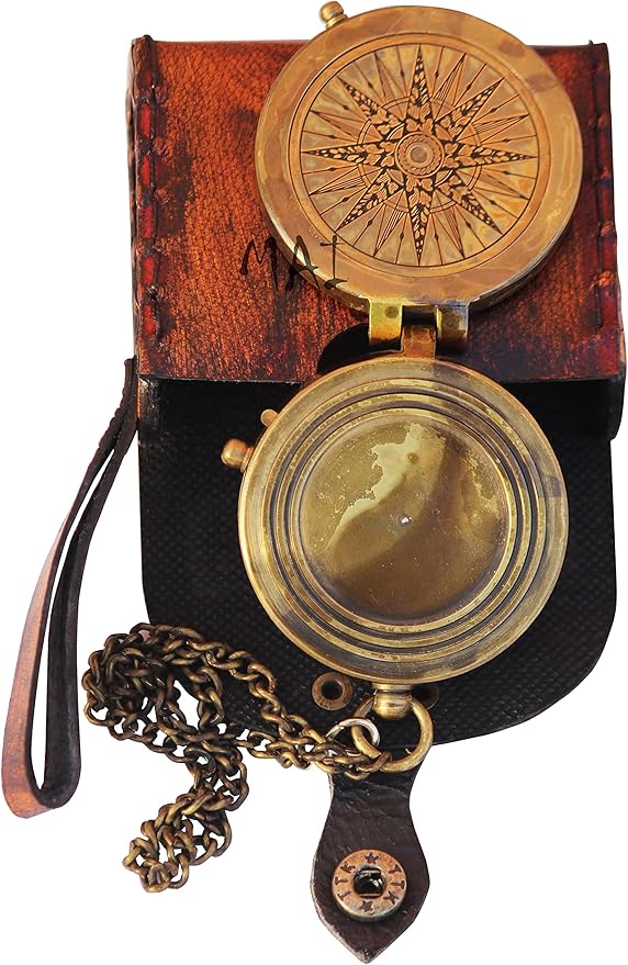 Pocket Compass for Hiking, Survival Instrument Antique “So You Can Always Find - Image 4