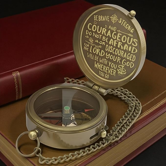 Handmade Brass Antique Compass - Image 4