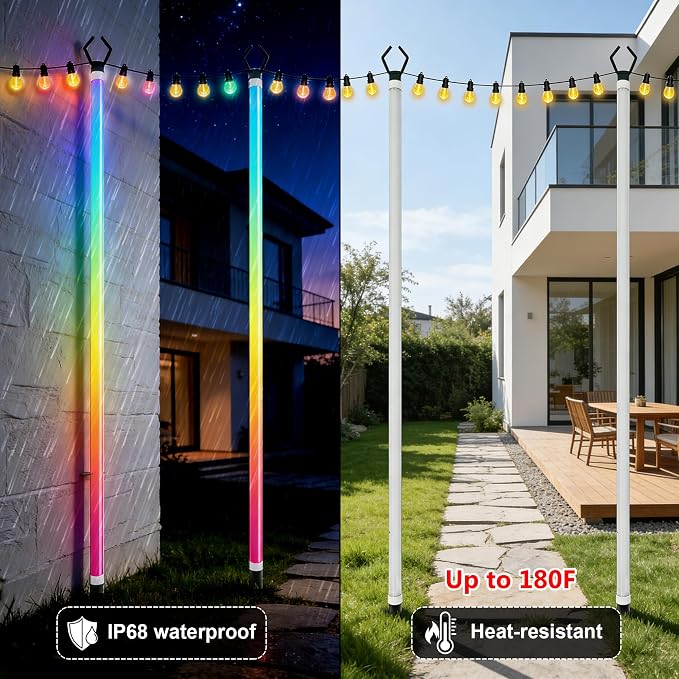 AILBTON 2-Pack 6.6FT RGB+IC Neon Ambient Light - Image 5