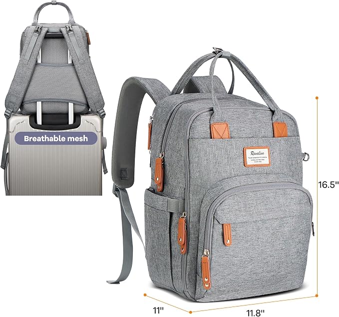 RUVALINO Diaper Bag Backpack-Expandable Baby Bag - Image 8