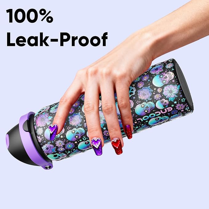 Insulated Water Bottle with Straw - Image 5