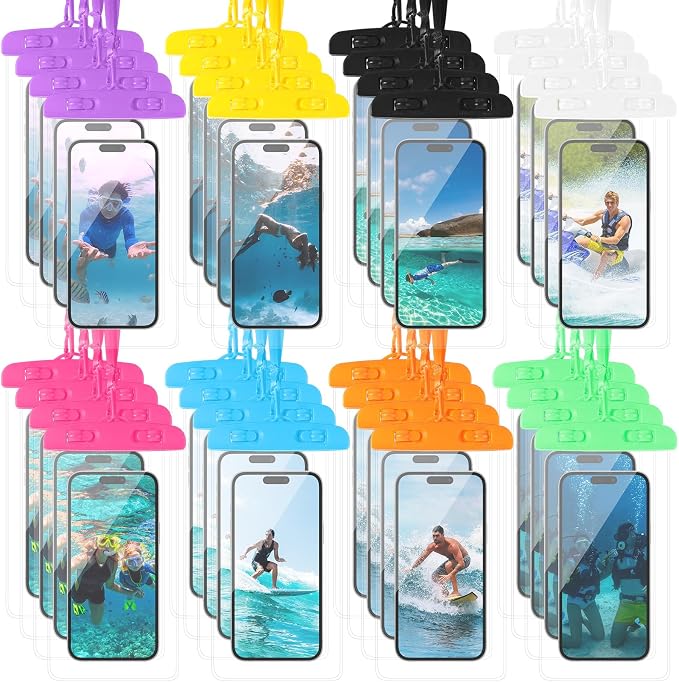 Flutesan 40 Pack Universal Clear Waterproof Phone Pouch Cell Phone Pouch Dry by Flutesan