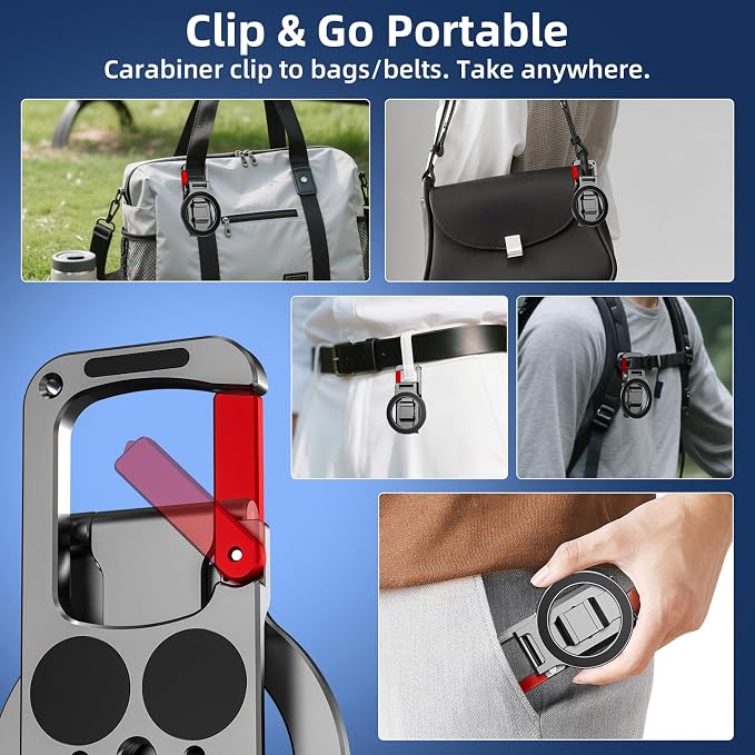 Magnetic Phone Mount for MagSafe, Maglock Tripod Adapter Magnet Golf Gym - Image 5