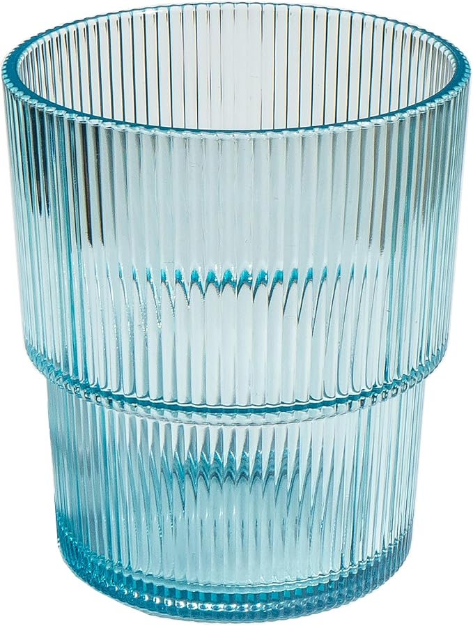 Fine Ribbed Acrylic Drinking Glass by Unknown