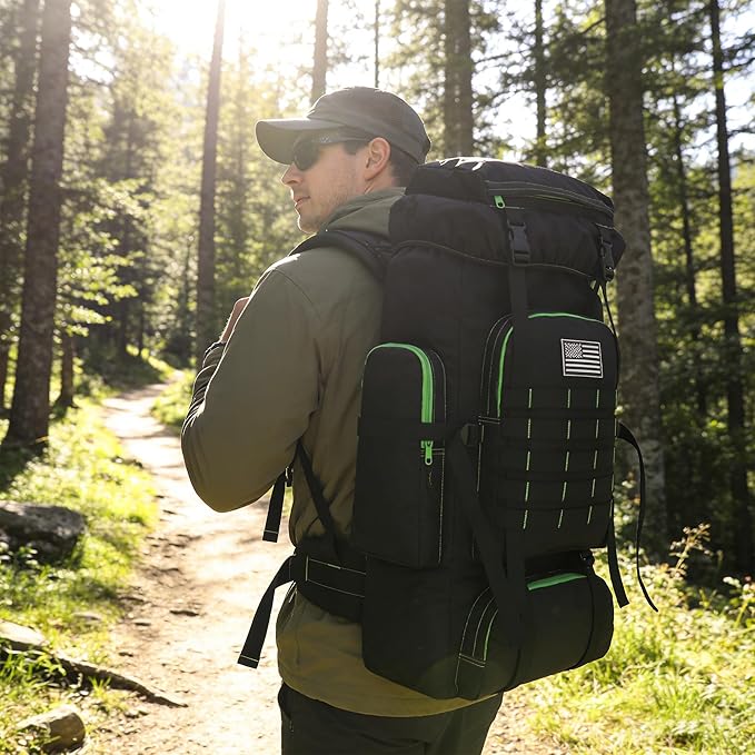 Hiking Backpack for Men 70L/100L Camping Backpack Military Rucksack Molle 3 - Image 7