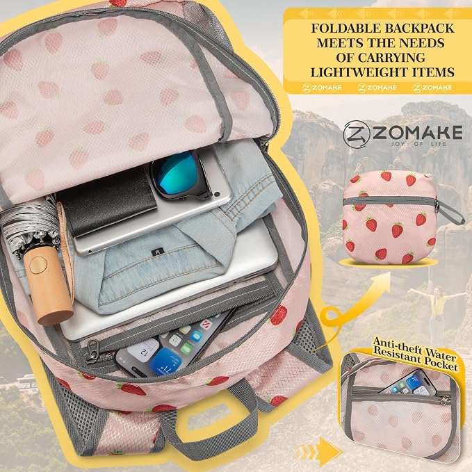 ZOMAKE Ultra Lightweight Hiking Backpack 20L, Packable Small Backpacks Water - Image 5