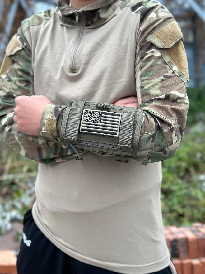 Tactical Arm Sleeve Map Pouch Case Documets Holder Wrist Case Wrist Map Holder - Image 9