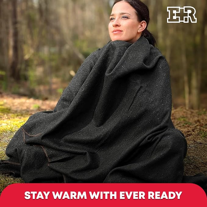 Ever Ready First Aid Military Wool Blanket 80% Wool - Image 5