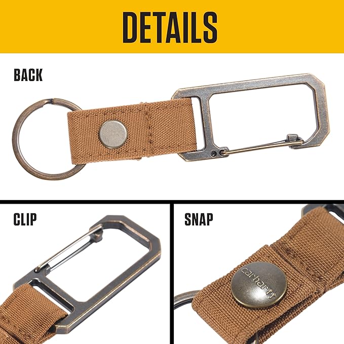 Carhartt Unisex Adult Durable Metal Key Keeper, Belt Loop Key Ring Holder - Image 3