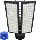 2 Pack 100W LED Parking Lot Light 28000LM Barn Lights by HODELVJU
