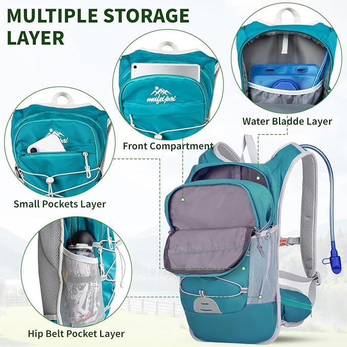 Hiking Backpack for Women & Men, Hydration Backpack - Image 4