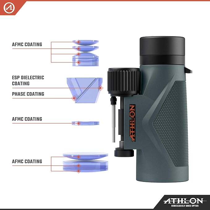 Athlon Optics 8x42 Midas UHD Gray Binoculars - Image 5