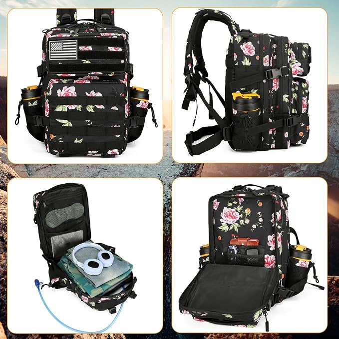 Lovelinks21 25L Tactical Military Backpack Small Travel Rucksack - Image 3