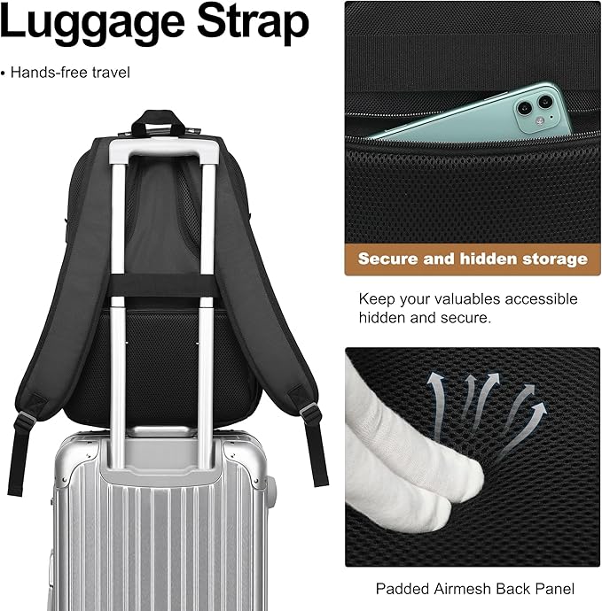 Boavan Laptop Backpack for men, 17.3 inch Laptop Bag - Image 4