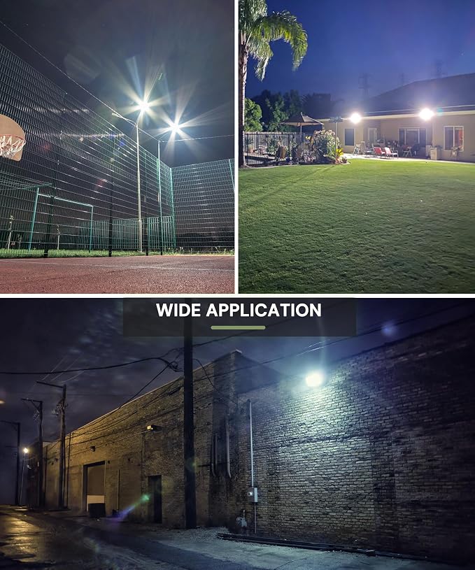 L LOHAS LED 300W Dusk to Dawn Flood Light, IP66 Waterproof Plug in Floodlights - Image 6