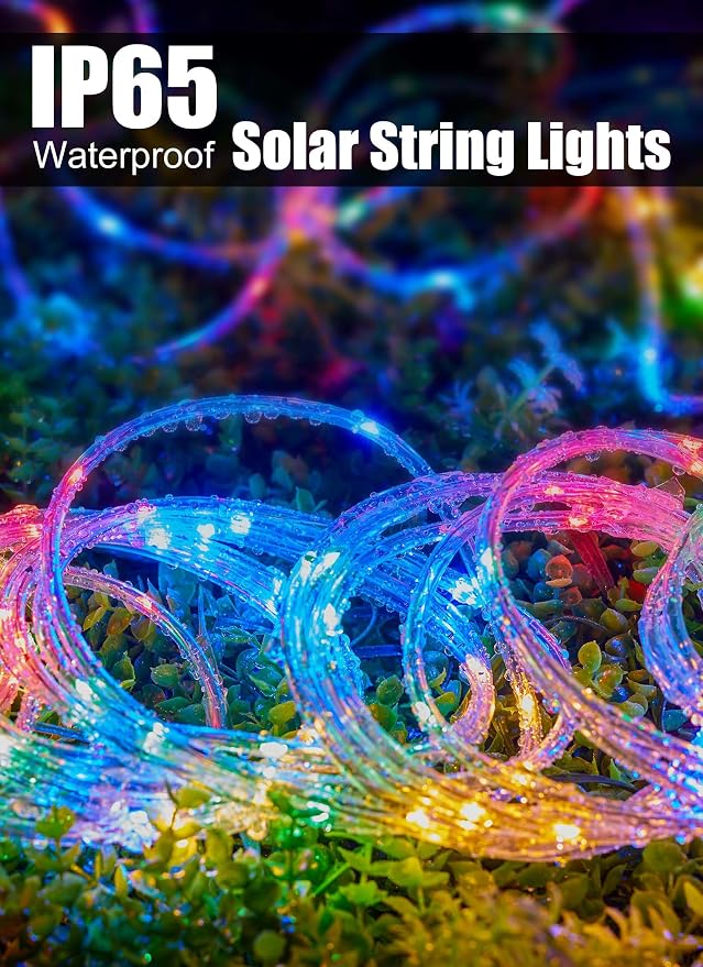 Brightown Solar Rope Lights, Solar Powered Fairy Lights - Image 2