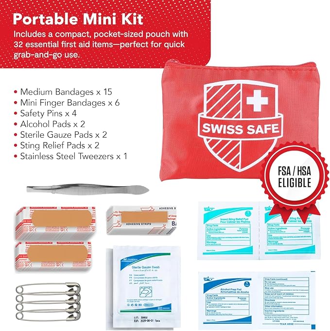 Swiss Safe 2-in-1 First Aid Kit - Image 4
