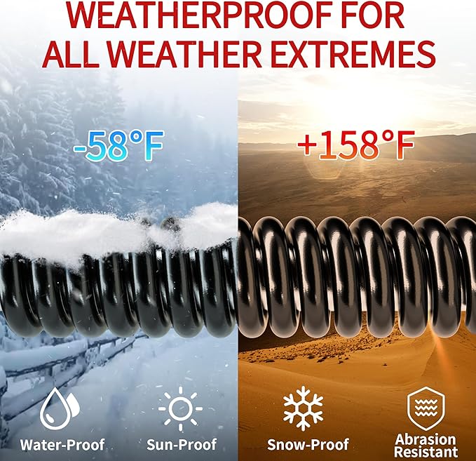 100 FT 14/3 Extension Cord Outdoor, Heavy Duty Weatherproof & Flame Retardant - Image 5